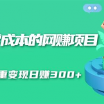 无门槛零成本的网赚项目，整合微信群多重变现日赚300+