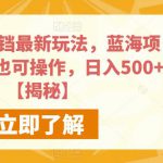 快手小铃铛最新玩法，蓝海项目，小白也可操作，日入500+【揭秘】