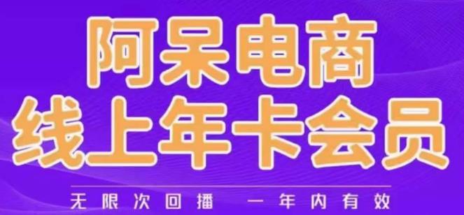 阿呆电商线上年会员阿呆电商干货分享（更新中）