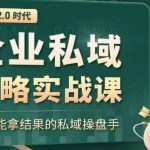 私域2.0时代：企业私域策略实战课，培养能拿结果的私域操盘手