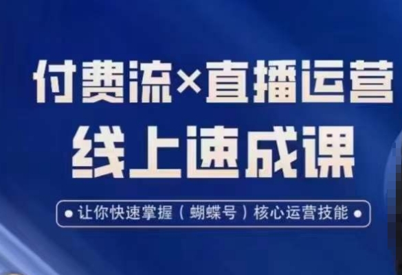 视频号付费流实操课程，付费流✖️直播运营速成课，让你快速掌握视频号核心运营技能