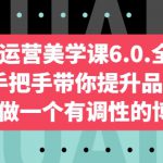 自媒体运营美学课6.0.全新升级，手把手带你提升品牌审美，做一个有调性的博主