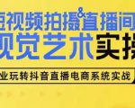 短视频拍摄&直播间搭建视觉艺术实操课，手把手场景演绎，从0-1短视频实操课