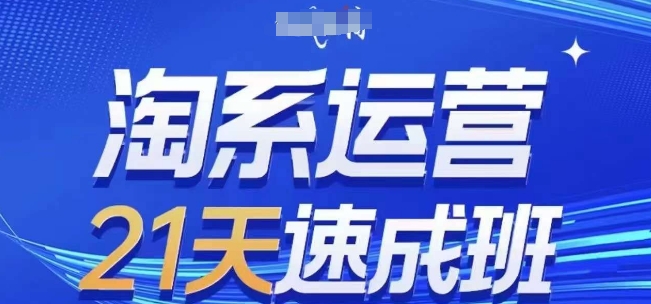 淘系运营21天速成班(更新24年5月)0基础轻松搞定淘系运营不做假把式