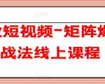 企业短视频-矩阵爆客战法线上课程