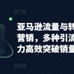 亚马逊流量与转化提升整合营销，多种引流技巧讲解助力高效突破销量瓶颈