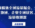 企业新媒体全域流量掘金，公域/私域/地域，企业全域获客，百亿流量收割器