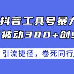 24年抖音工具号暴力引流，每日被动300+创业粉，创业粉捷径，卷死同行【揭秘】