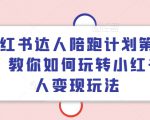 小红书达人陪跑计划第四期，教你如何玩转小红书达人变现玩法