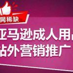 全网稀缺！亚马逊成人用品站外营销推广，​教你引爆站外流量，开启爆单模式