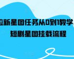 短剧拉新星图任务从0到1教学，红果短剧星图挂载流程