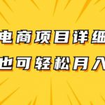 虚拟电商项目详细拆解，兼职全职都可做，每天单账号300+轻轻松松【揭秘】