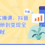 TikTok运营实操课，抖音海外版从注册到变现全流程