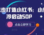 从零起步打造小红书：小红书冷启动SOP