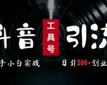 2024最新抖音工具号引流玩法，高效日引300+创业粉，当天变现5k，小白也可成为实战高手