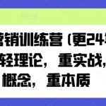 老A营销训练营(更24年11月)，轻理论，重实战，轻概念，重本质